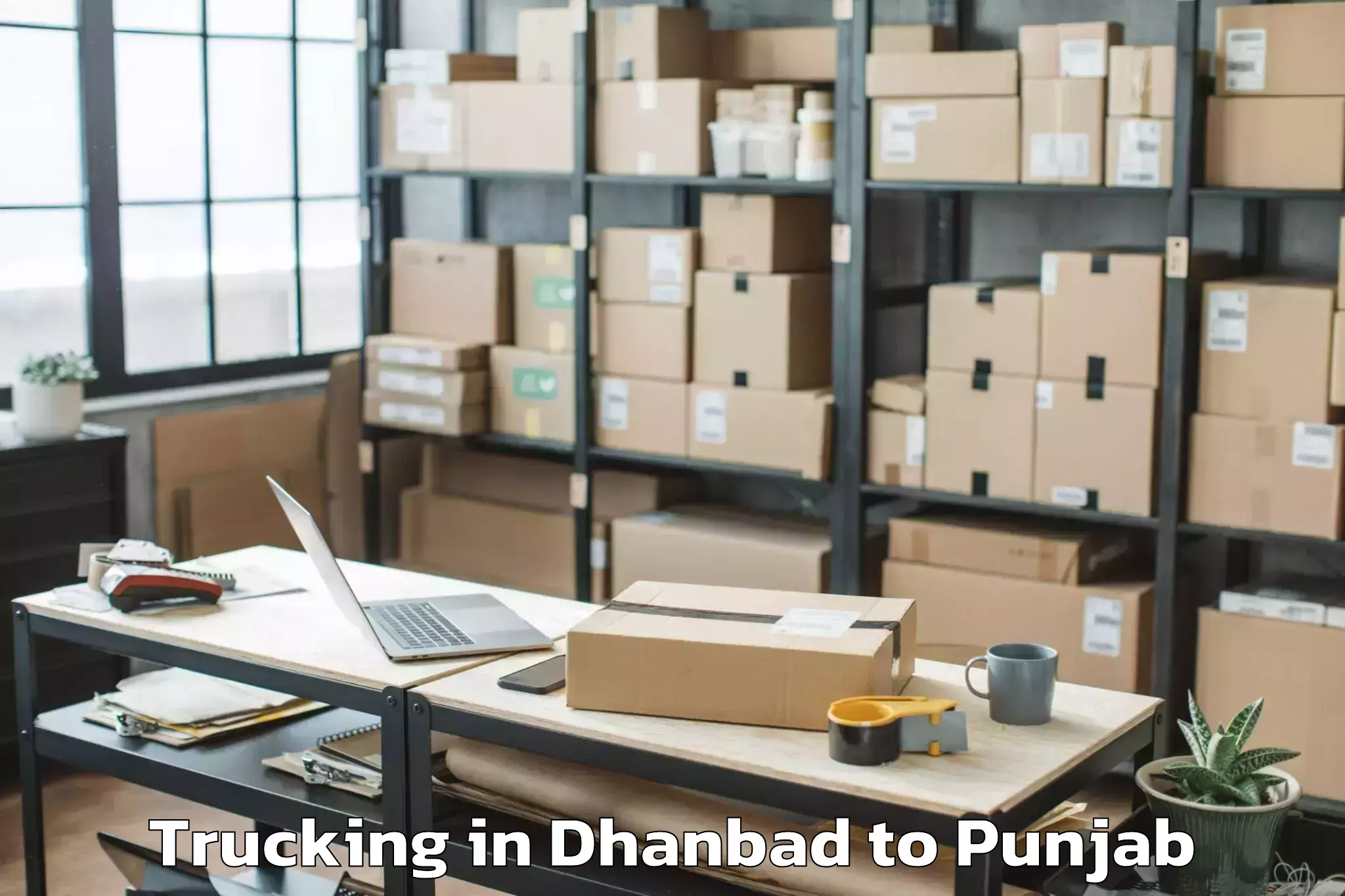 Top Dhanbad to Sardulgarh Trucking Available